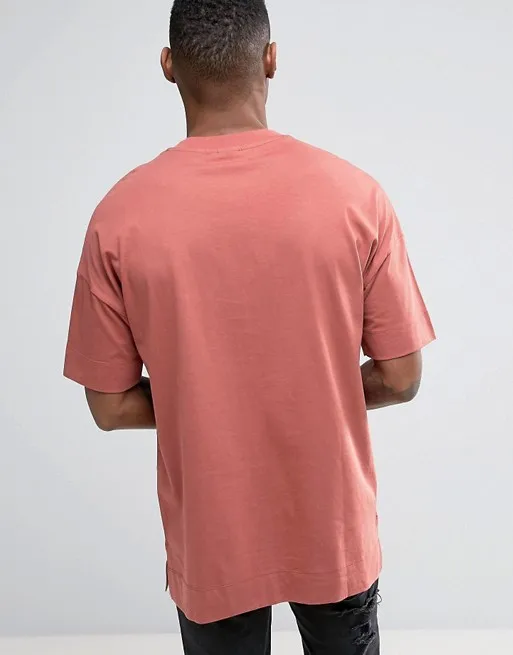 OEM Wholesale Plain Dropped Shoulder Tshirt Men Custom Own Logo Oversized Tshirt