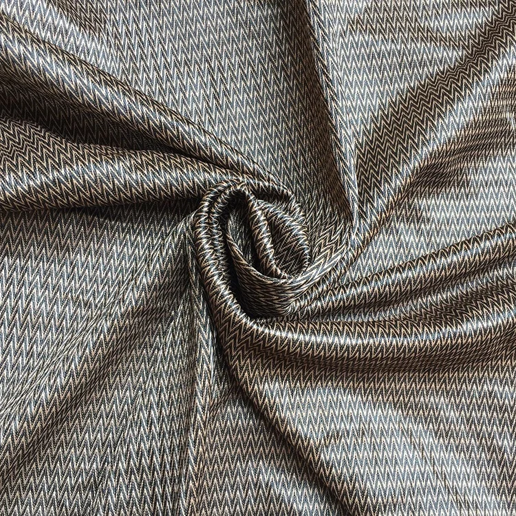 Water Repellent  W stripes Bicolor 100% Polyester Knit Fabric for outdoor safety shoes insoles shoe pad