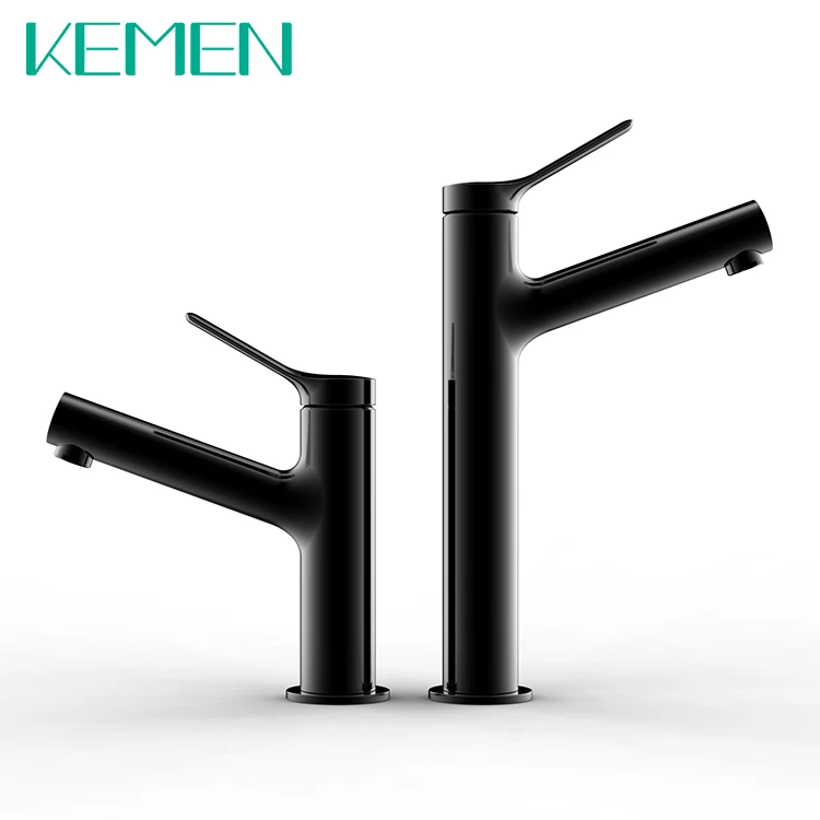 KEMEN Wholesale Single Hole Tall Bathroom Sink Faucet Stainless Steel Water Wash Basin Tap Mixer Faucet