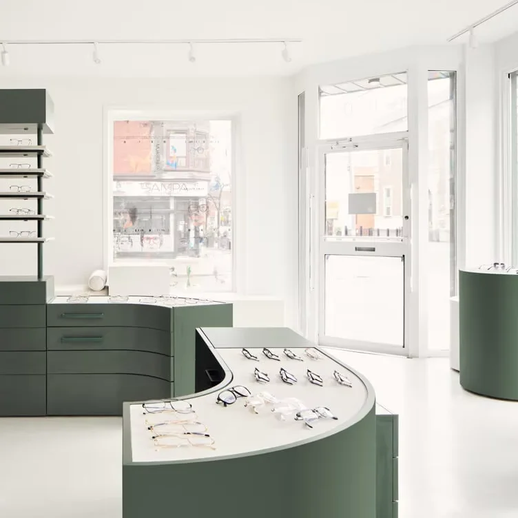 Новейшая оптовая продажа оптическая витрина для очков