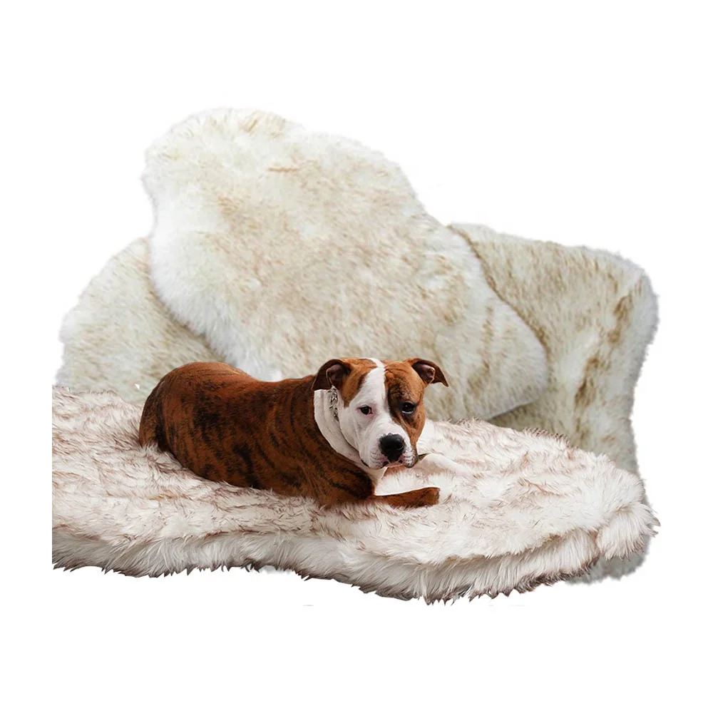 ZMaker Fluffy Comfy Luxury Orthopedic Dog Sleeping Bed 3 Layer Memory Foam Pet Beds for Dogs