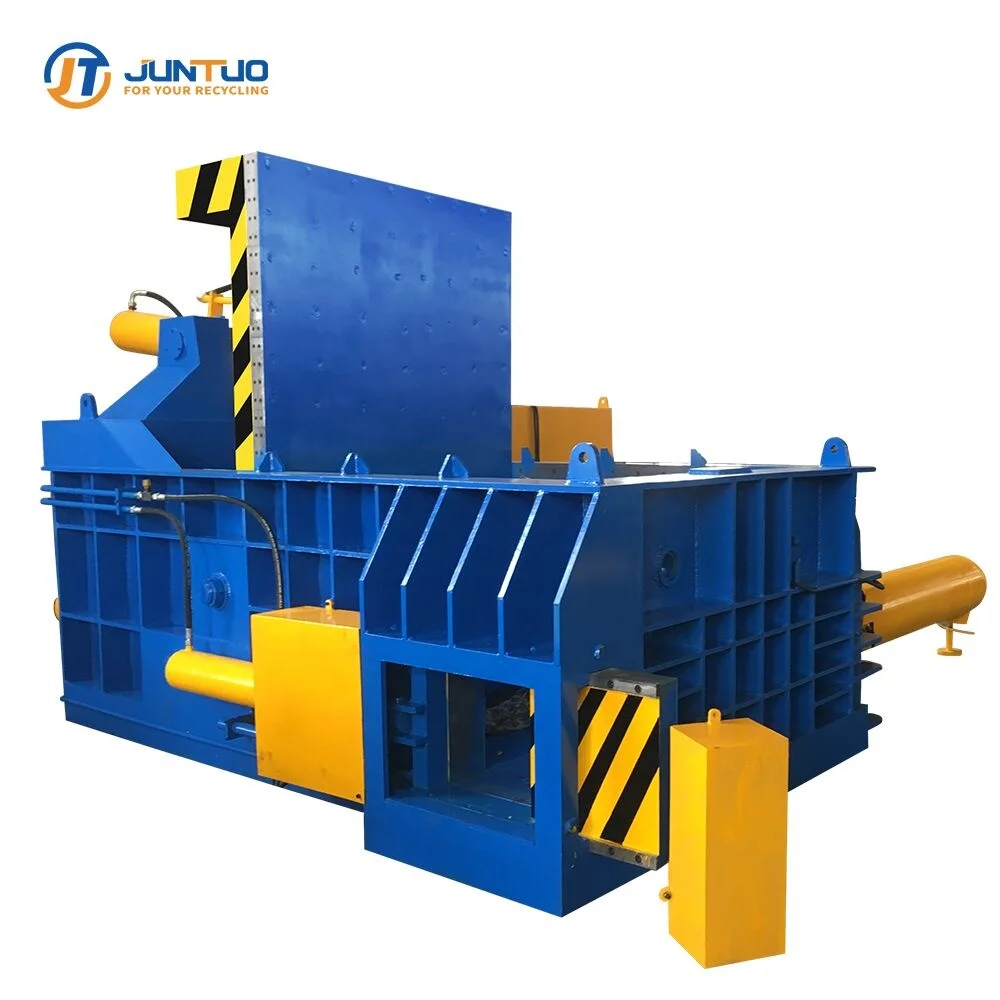 Ferrous and Non-Ferrous scrap metal baler press for scrap metal recycling