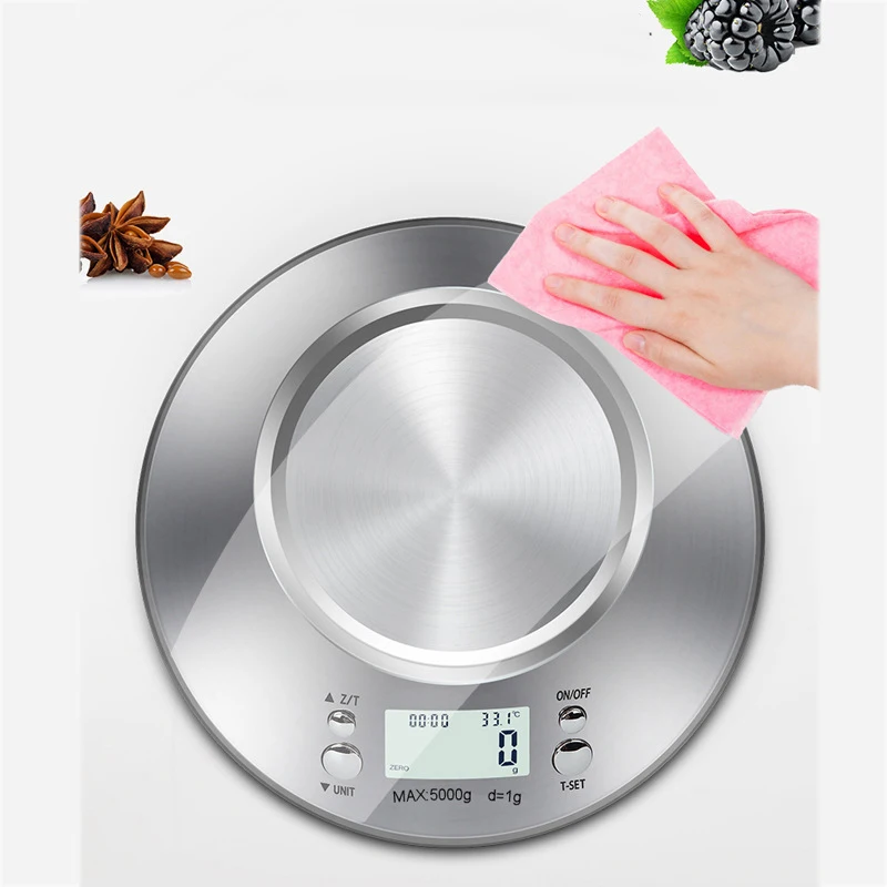 Hot Sale Household Stainless Steel Smart Kitchen Scale With Bowl Baked Food Gram Scale Precise Electronic Scale