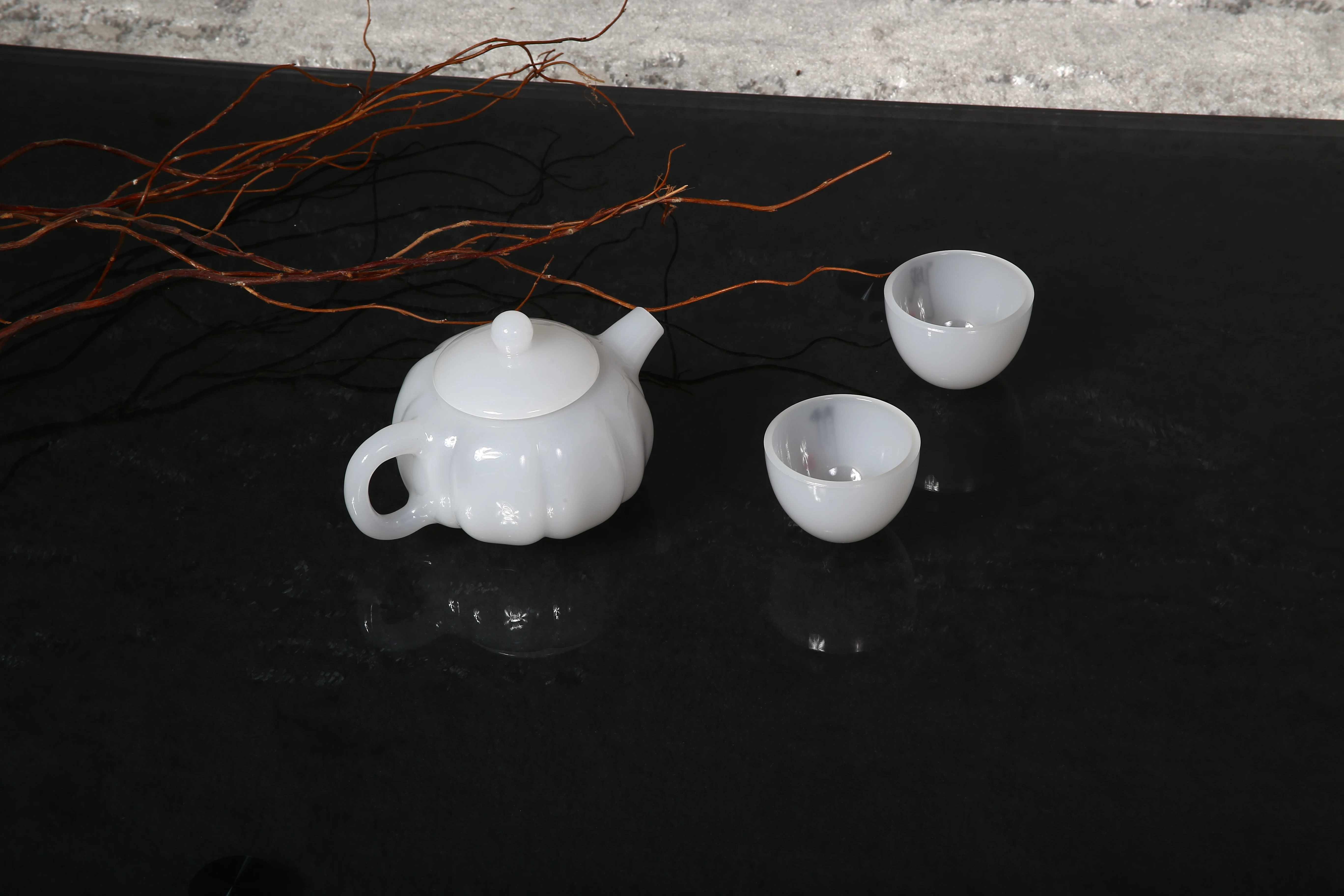 High Quality Luxury Oriental new Design Fine bone china Floral Designs 6pieces Tea Pot Cup  Set Ceramic Tea Set