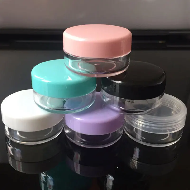 
5g 10g 15g 30g 50g Emplty Round Cosmetic Jars, Packaging Plastic Jars with lids 
