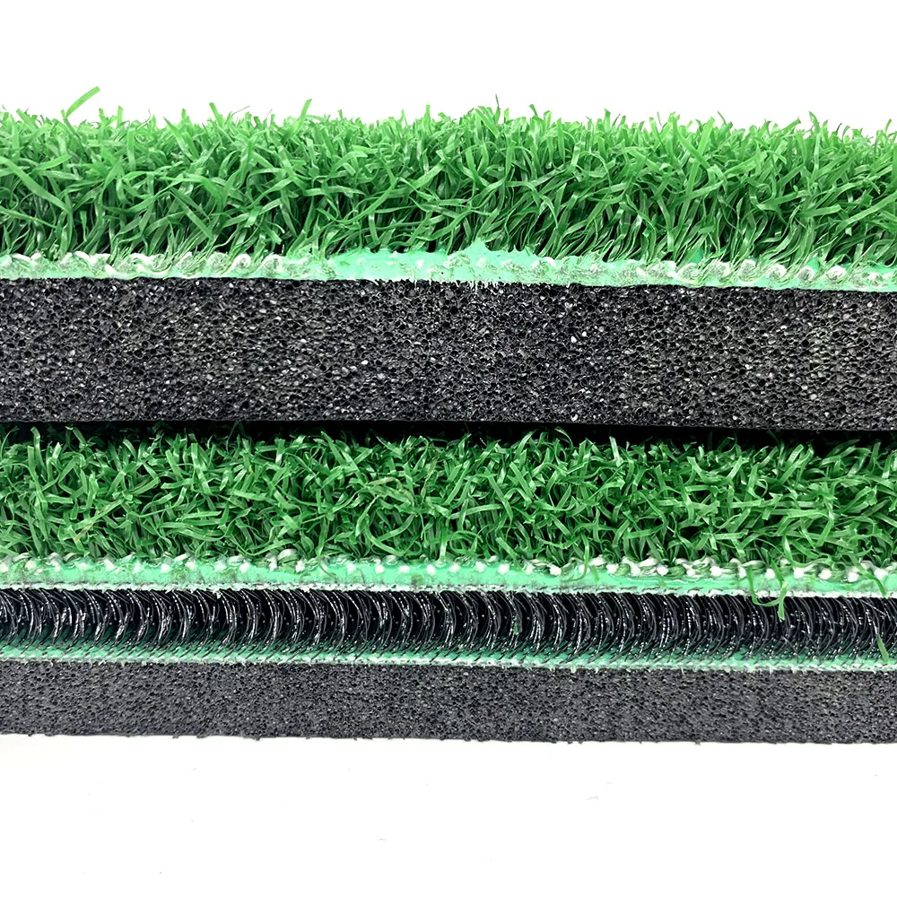 3D Golf Hitting Mat Golf Swing Mat Driving Range Golf Mat Green NBR Foam Nylon Knitting Crimp  Hockey field grass