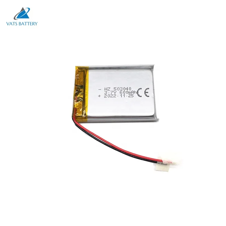 Hot sale 053040 li polymer battery 503040 600mah 3.7v lithium polymer battery CE KC with PCB