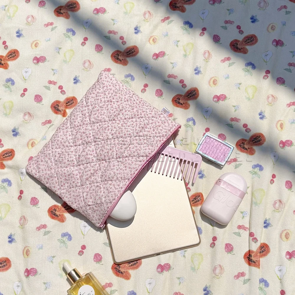 Quilted Velvet iPad Laptop Pouch Bag Laptop Sleeve Holder Clutchbag For Mac/iPad/Surface/Lenovo