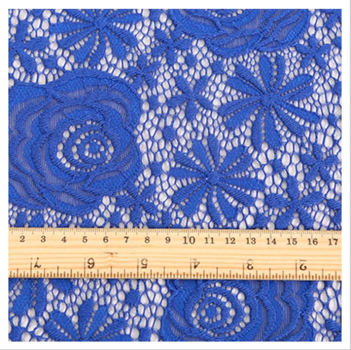 China textiles factory white african 3d  flower lace fabric  for wedding dress