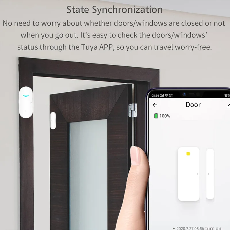 Hot Selling Smart Gsm Zigbee Tuya 4G Door Sensor