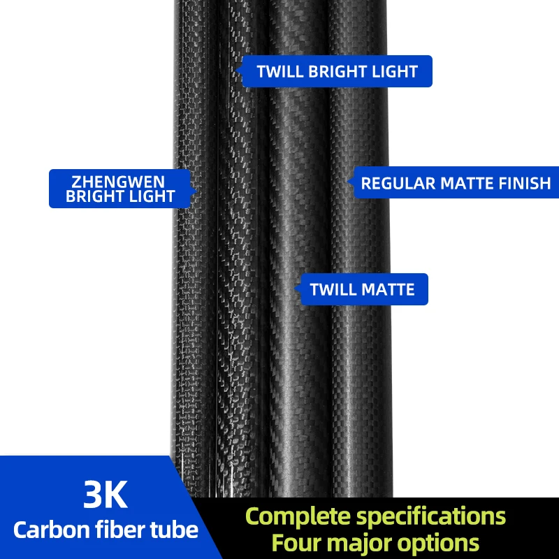 Epoxy forged carbon fiber tube 70mm 100mm large diameter carbon fiber tube with carbon fiber good quality custom size