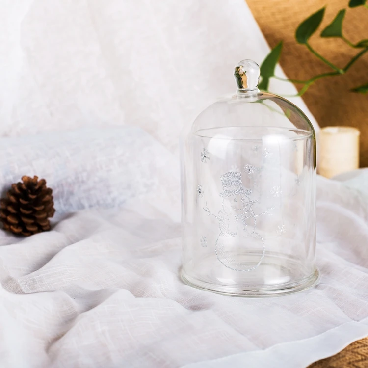 
Hot Selling Mini Rose Eternal Flower Glass Cover Decorative Glass Crafts Custom 