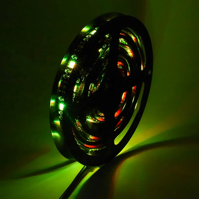  Czinelight оптовая продажа IP20 60 светодиодов/м 10 мм ширина 5 в USB Светодиодная лента 5050 ТВ фоновое освещение RGB клейкая