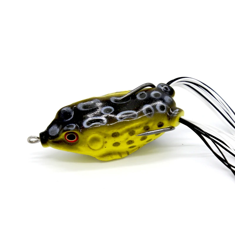 Bass Fishing Frog Lures Soft Floating Bait Lure with Tackle Box for Bass Pike Snakehead Dogfish Musky frog fishing lure topwater