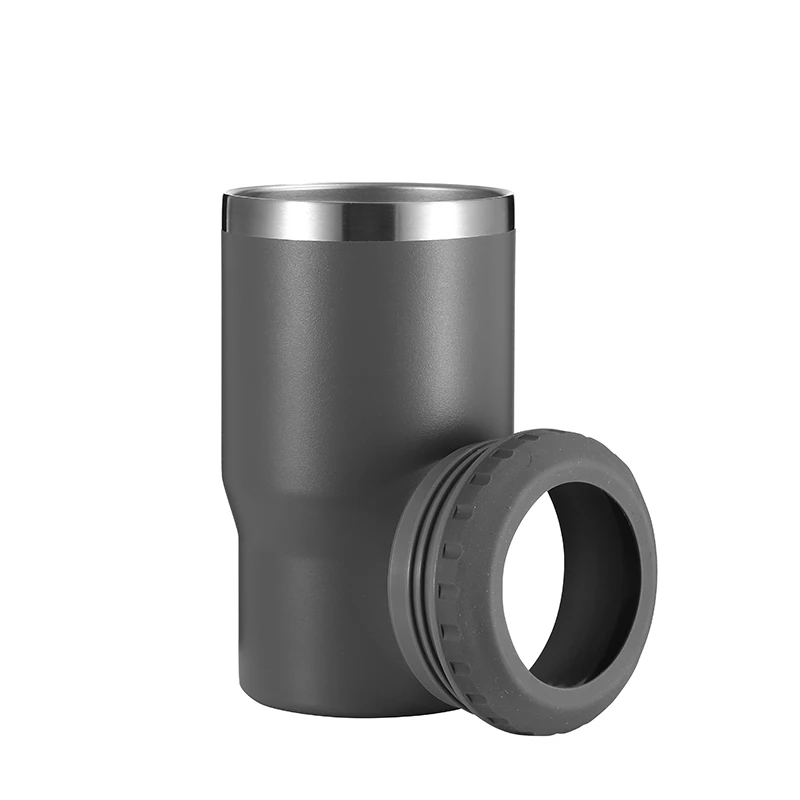 4 in 1 new product Portable Sublimation Custom Logo Insulated Stainless Steel Beer Can Cooler