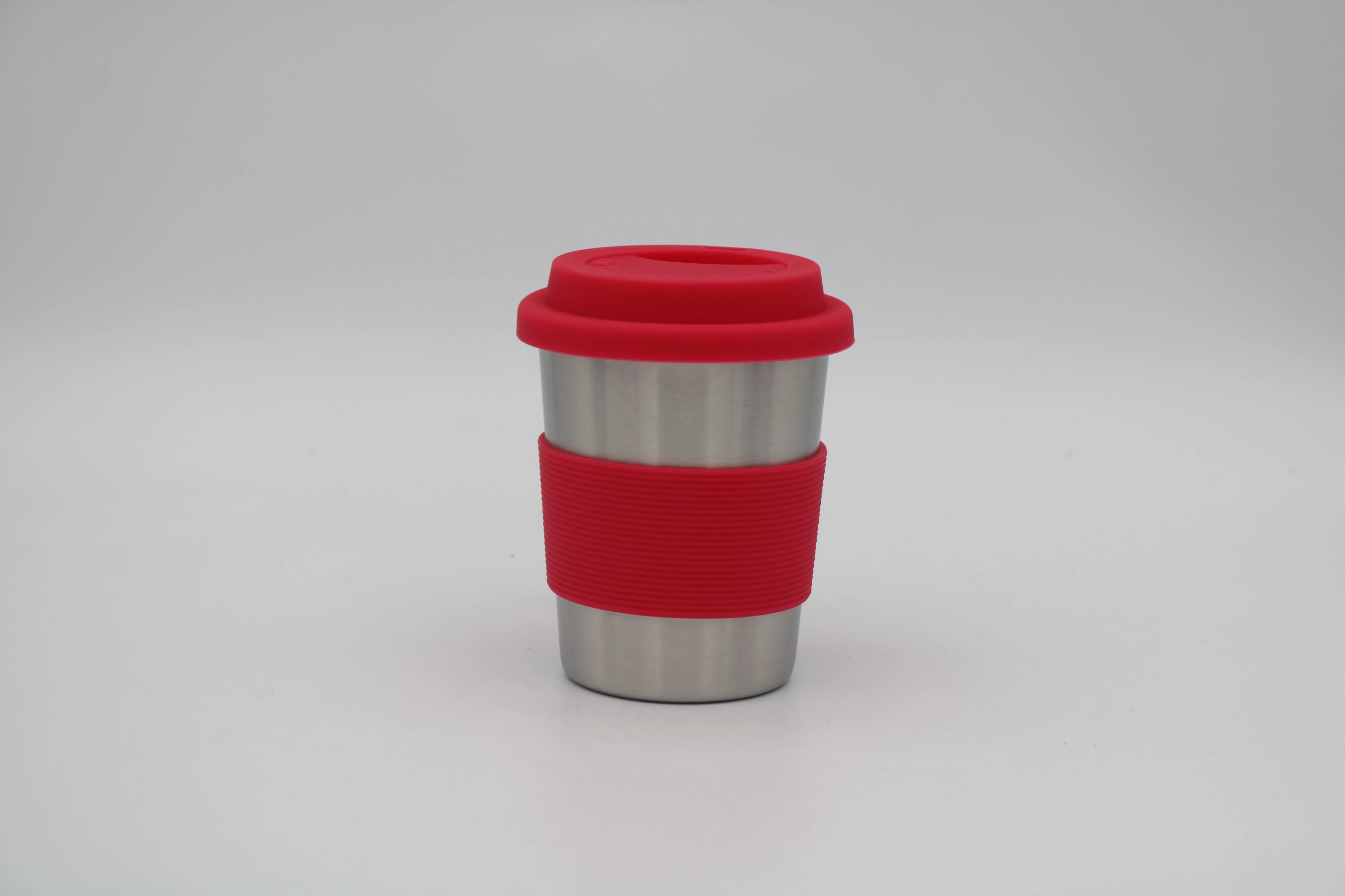 Hot Product 500 ml Stainless Steel Cup With Silicone Grip And Silicone Lid Coffee Mug