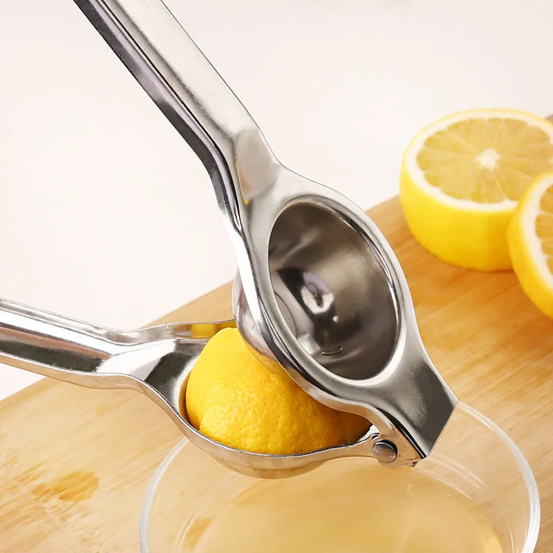 Stainless Steel Metal Squeezer Hand Pressure Juicer Aluminum Alloy Citrus Press Manual Juice For Kitchen Fruit Orange Lemon