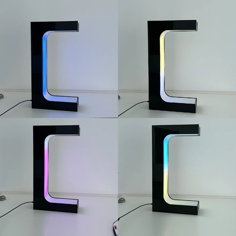 Shoes Store  Levitating Floating Sneaker Stand Shoe Levitation Rotating Display Rack with LED Light