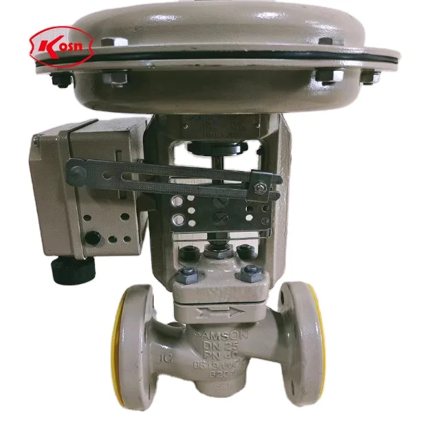 Пневматический регулирующий клапан Samson 3241 DN25 с 4763 позиционером используемый 3271 привод