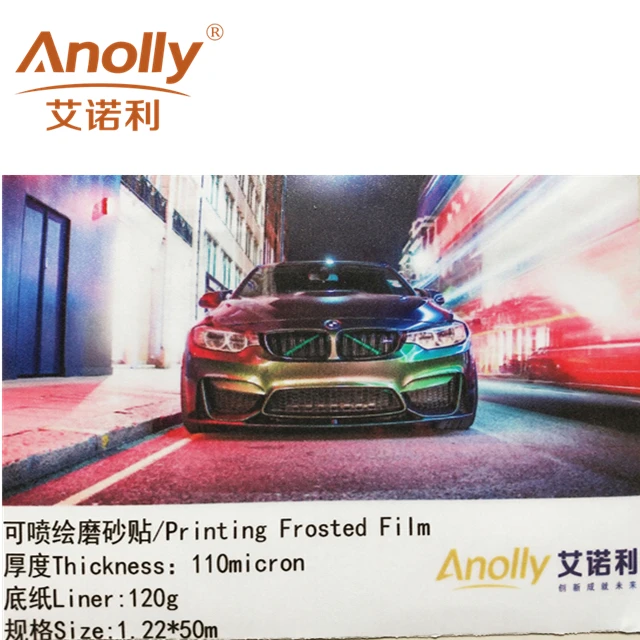 Anolly  New Style Home Decorative Glass Printing Frosted Film