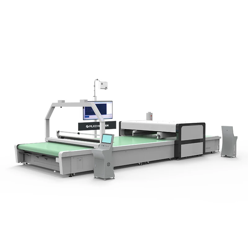 Goat leather hides and skins automatic cutting machine with holes punching with nesting system