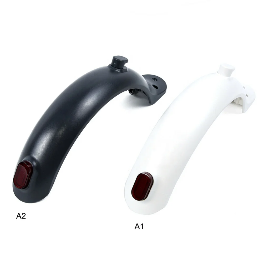 Scooter Parts Rear Fender Rear Mudguard for Xiaomi M365 Electric Scooter Rear Fender+hook+rear Light Replacement Parts