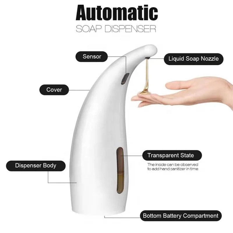 2019 luxury hotel kitchen automatic intelligent touchless liquid soap dispenser plastic auto liquid hand soap dispenser