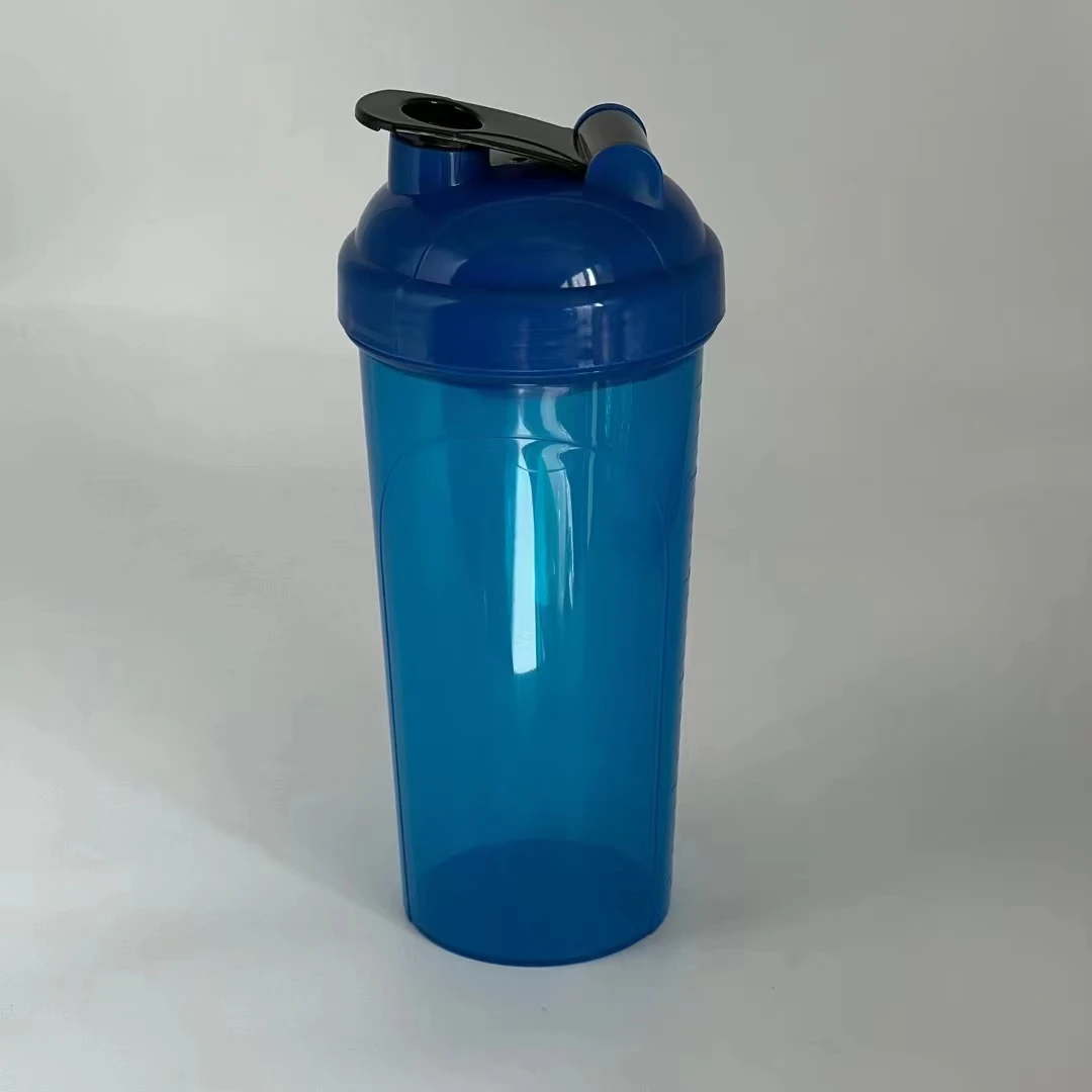 Gym Running Sports Protein Shaker Bottles Plastic Water Bottle With Mixer Ball