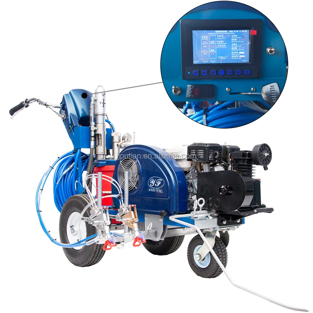 Yanfeng Airless Line Striper Road Marking Machine Automatic Hydraulic Airless Line Striper Two Guns