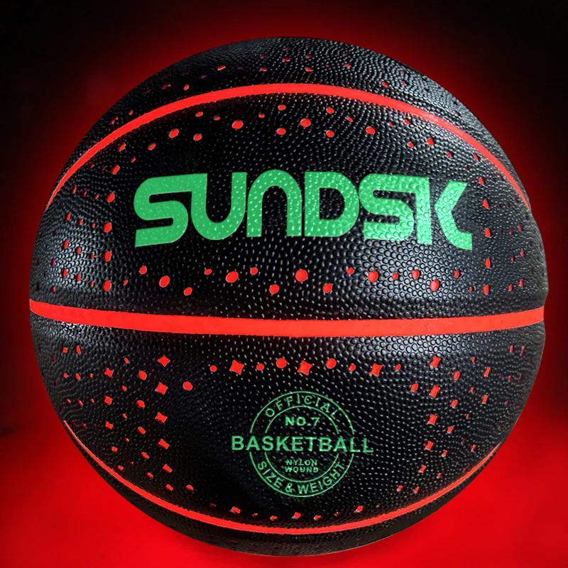 28.5 29.5 Luminous glow in the dark led light up basketball glow in dark