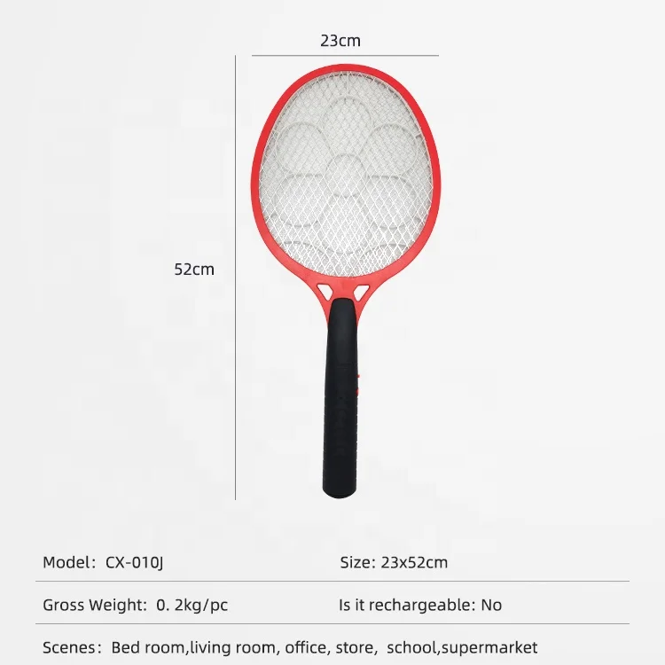 Indoor Pest Control 2 *AA Battery Bug Zapper Racket Electric Killing Mosquito Swatter