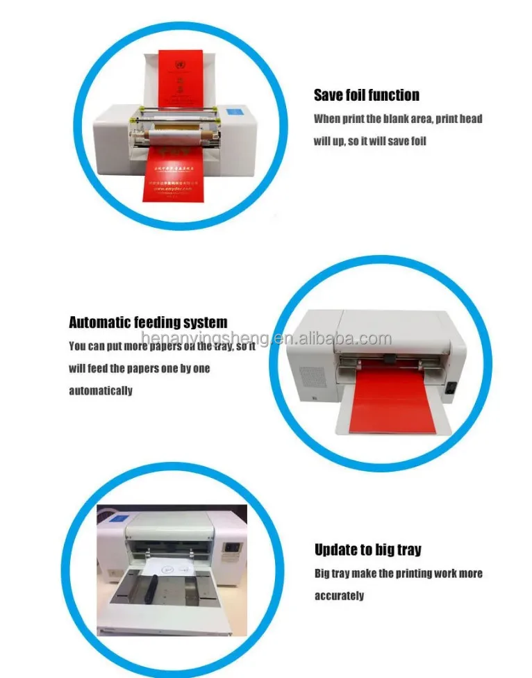 YS-360A Automatic Digital Name Card Hot Foil Stamping Machine Hot Stamping Printing Machine Stamping Machine