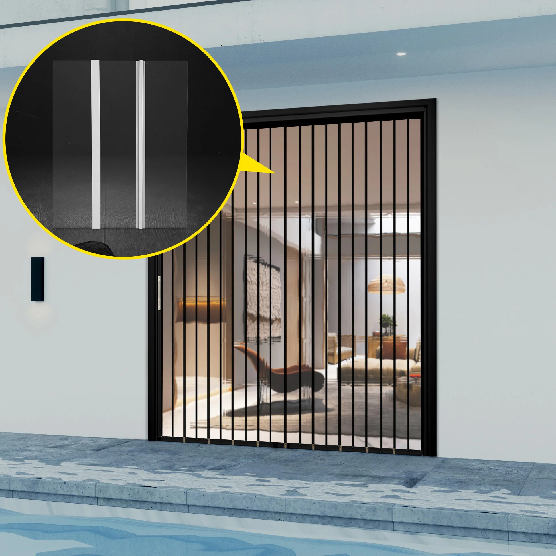 Mosquito proof door curtain Magnetic gauze door curtain Kitchen Indoor Insect Fly Mosquito Proof Curtain Summer Magnetic