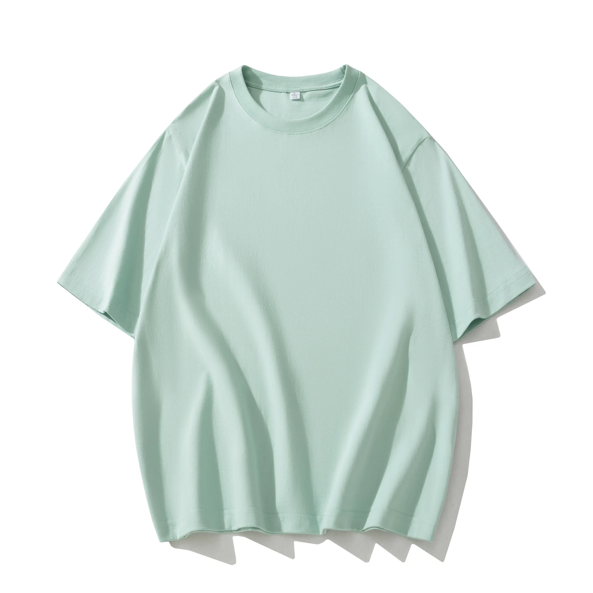 Unisex short sleeve O-neck T-shirt solid color simple casual hot sale tops t-shirt