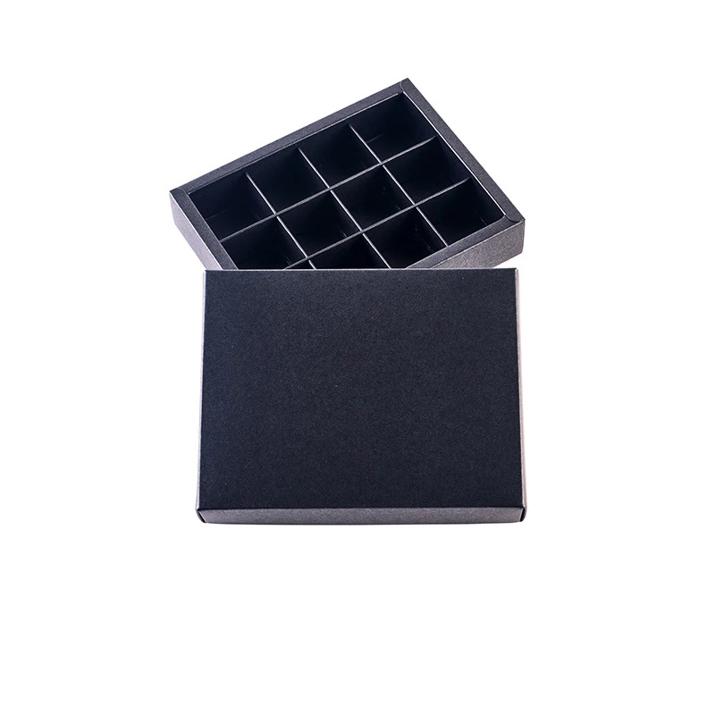 handmade paper white packaging 6-9-12-16pcs insert chocolate box