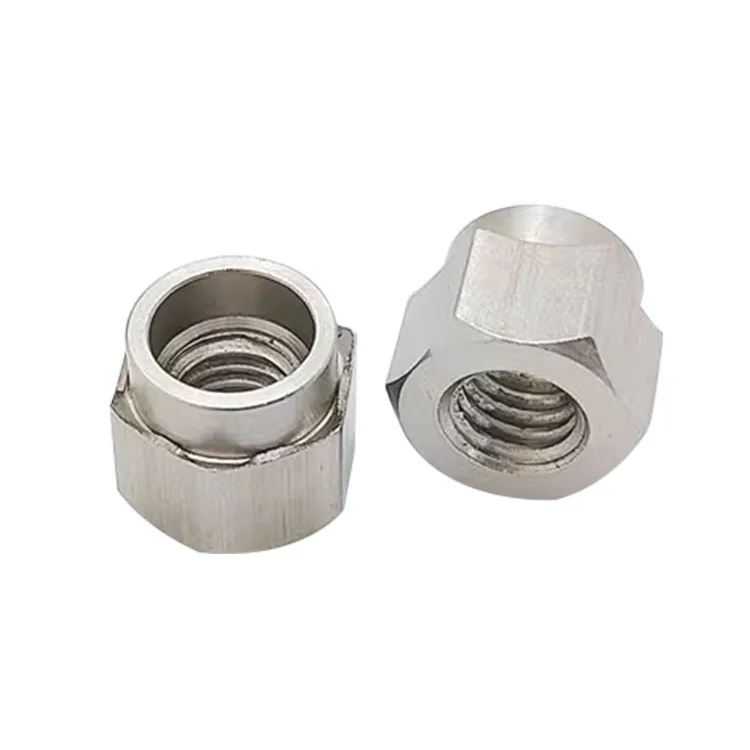 Stainless steel processing custom self-locking nut pressure plate Hexagon rivet nut  self clinching  Flare in Nut