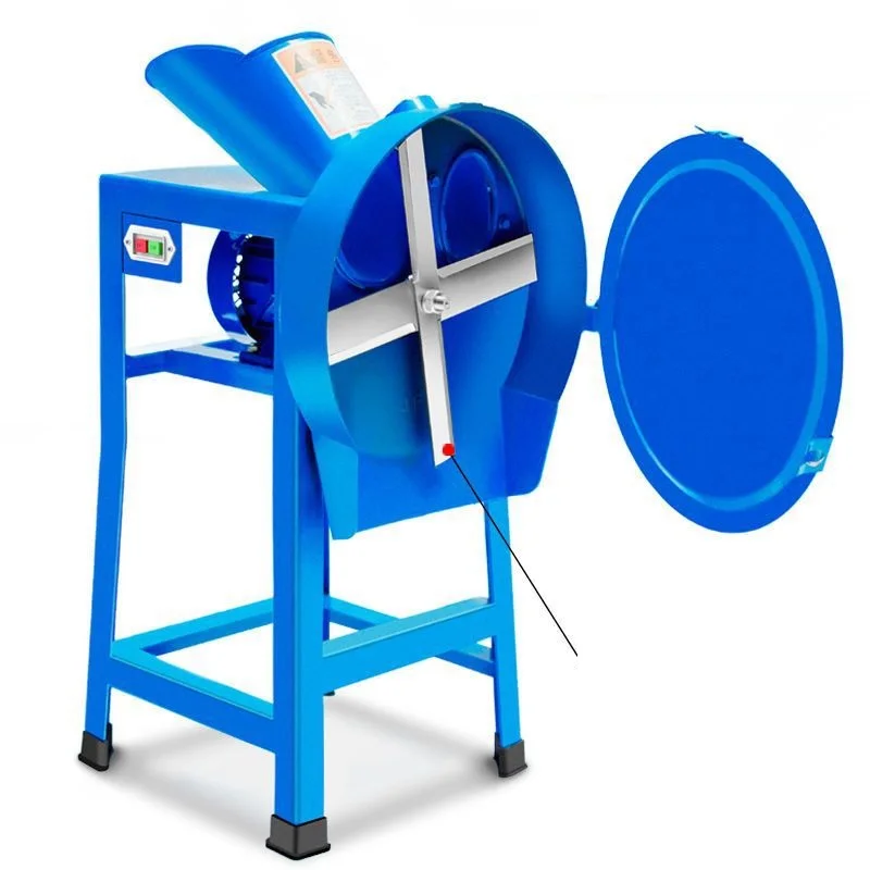 Small Household Feed Electromechanical Grass Cutter Shredder Pig Grass Machine Cattle and Sheep Breeding Grass Crusher