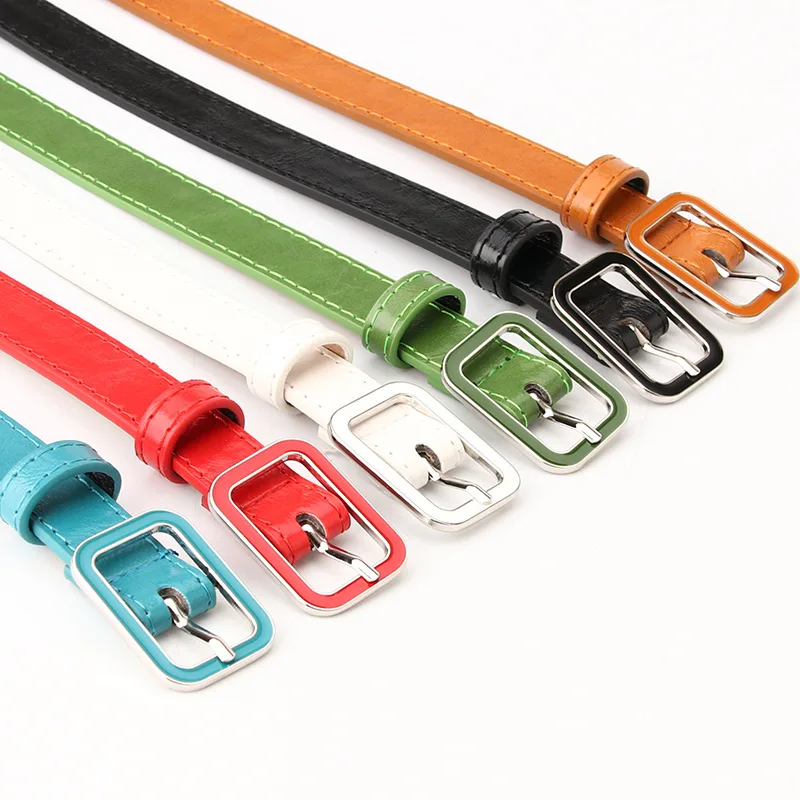 Arrival Fashion Jeans Dress Pants Girls Belt 2021 High Quality New Skinny Belt PU Leather Belt Bling Bling School Kids Logo Unit