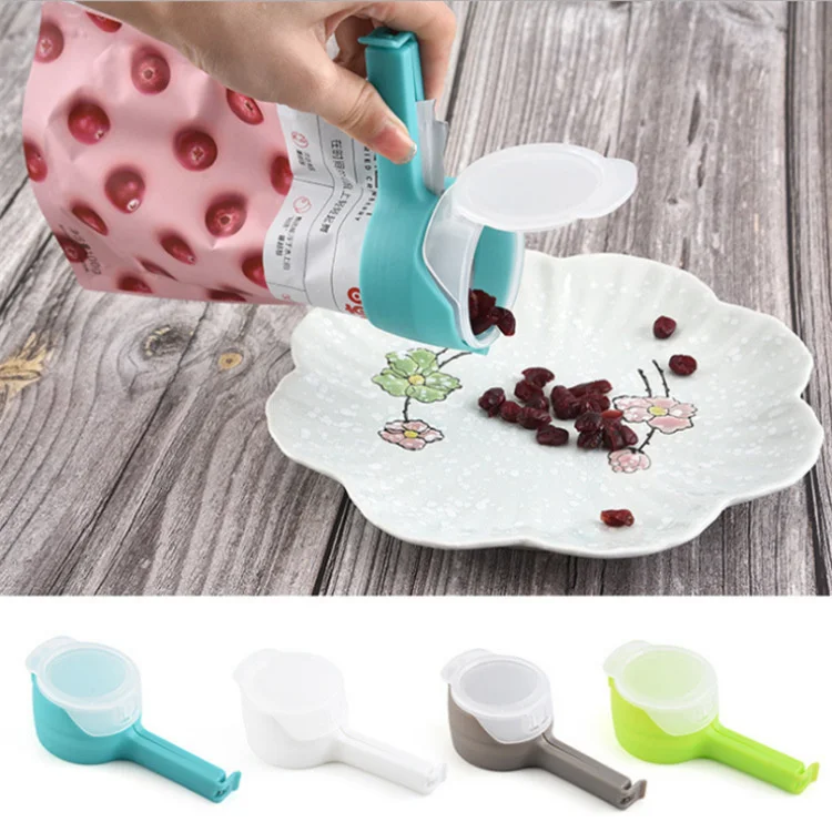 Plastic Damp-proof Multi-purpose Kitchen Seasoning Oatmeal Snack Sealing Seal Bread Bag Clips For Food