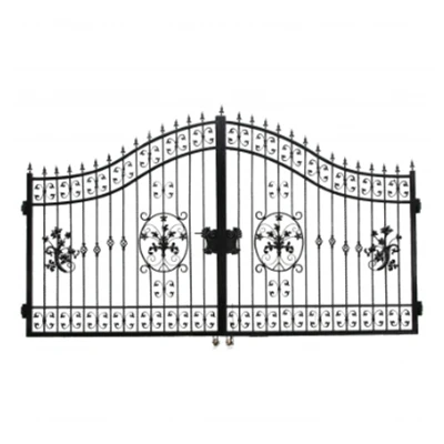 Support Customization Wrought Iron Sliding Gates Iron Gate Decor Wrought Iron Gate