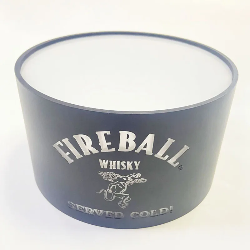 Factory Price Custom Acrylic Round LED Display Stand illuminated Wine Display Stand  Liquor Display Rack