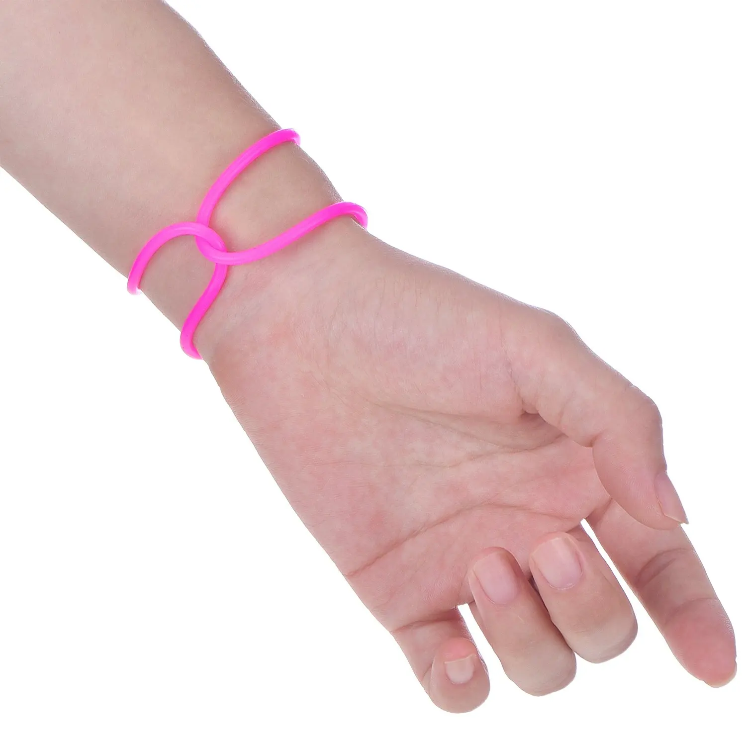 Multi Color Silicone Jelly Bracelets Hair Ties for Girls Women