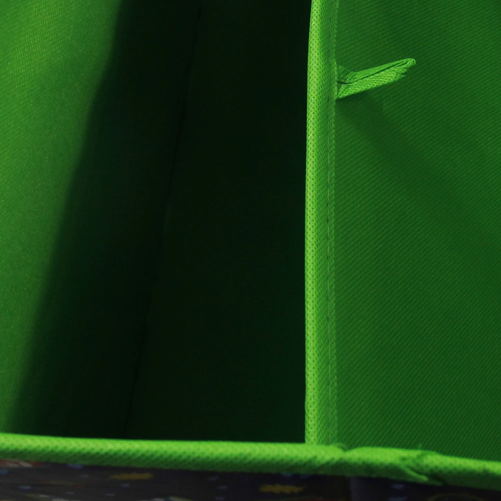 Heavy Duty Non Woven Cartoon Foldable Cube Storage Boxes Closet Organizer Basket Storage Box For Storage Basket With Handles