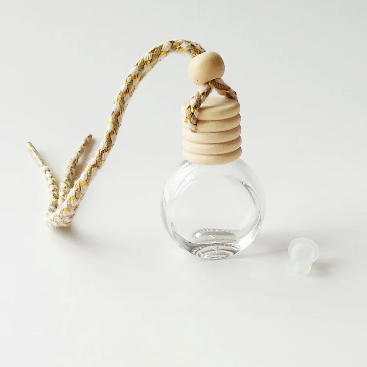 8ml  Glass Car Perfume Bottles Perfume Empty Hanging Car Diffuser Bottle