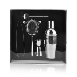 New product ideas 2021 Boston Bartender Set Two-Piece Shaker Cocktail Set Bartender Kit 5-Piece Bar Set