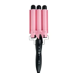 2022 High Quality 3 Barrel Deep Waver Hair Curling Iron Electric Three Barrel Hair Curl Machine Rotating Hair Curler