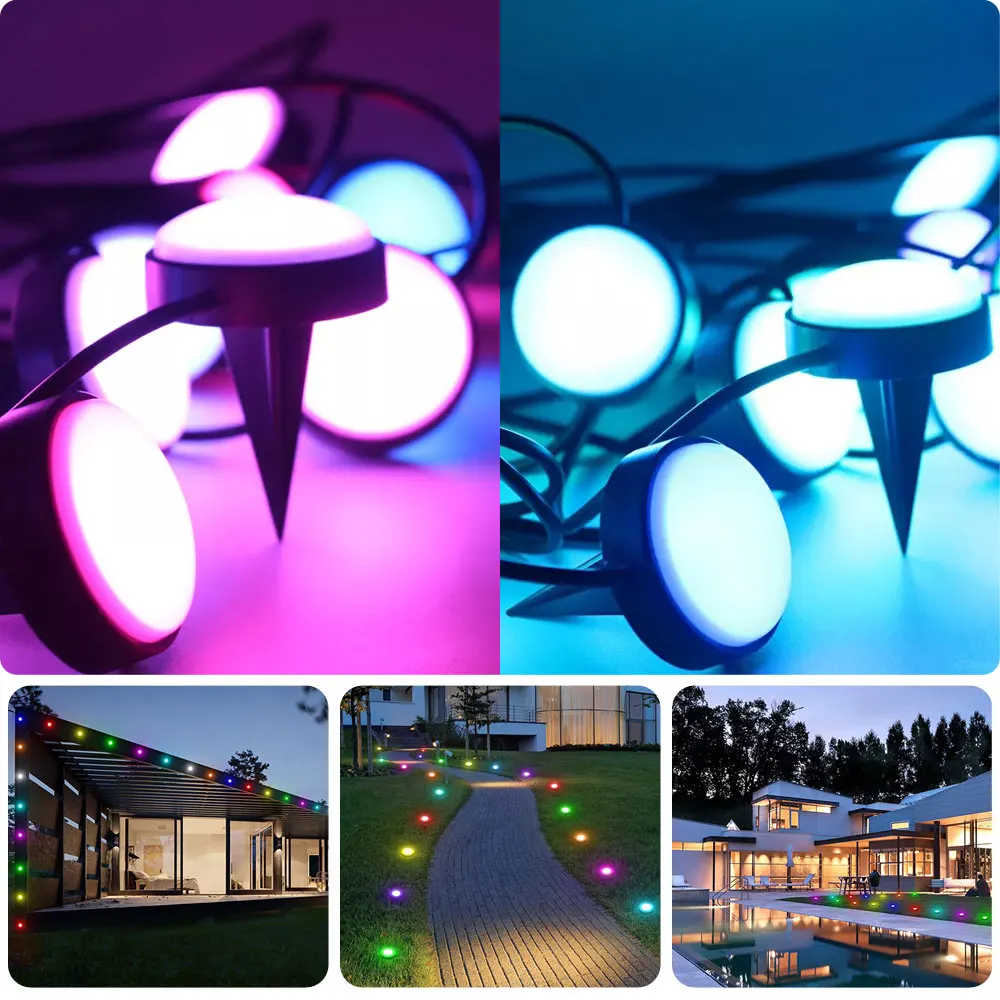 Модный Tuya Smart наружный WiFi роутер для центра сада и RGB-IC со светодиодной подсветкой поддержка пульт дистанционного