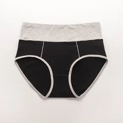 Custom logo underwear Plus Size panties Women Solid Color Boxers high waist pure cotton sports sexy underwear lingeries pantie