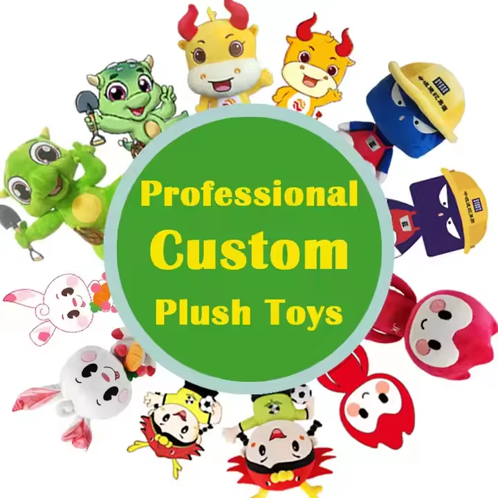 OEM Custom Soft Plush Toy Pillow Dolls Professional Production Of Custom Cartoon Stuffed Animal Plush Toys Promotional Gifts