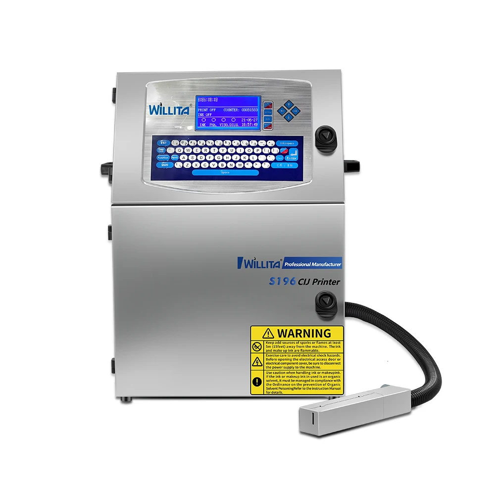 Industrial Online Cij Inkjet Printer PVC/ID Card Digital Industrial Inkjet Coding Printer